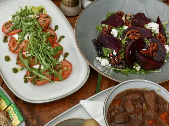 Beetroot and feta salad